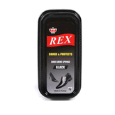 Rex Black Shoe Polish Tin 45ml